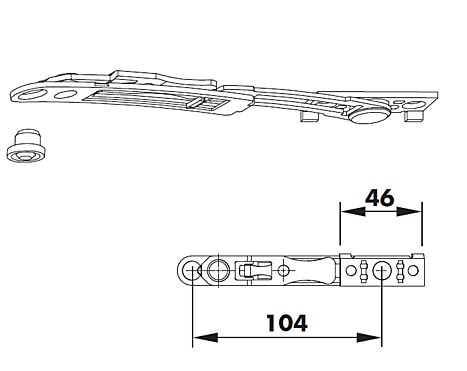 COMPAS SOUFFLET TELESCOP. 80KG TA C100